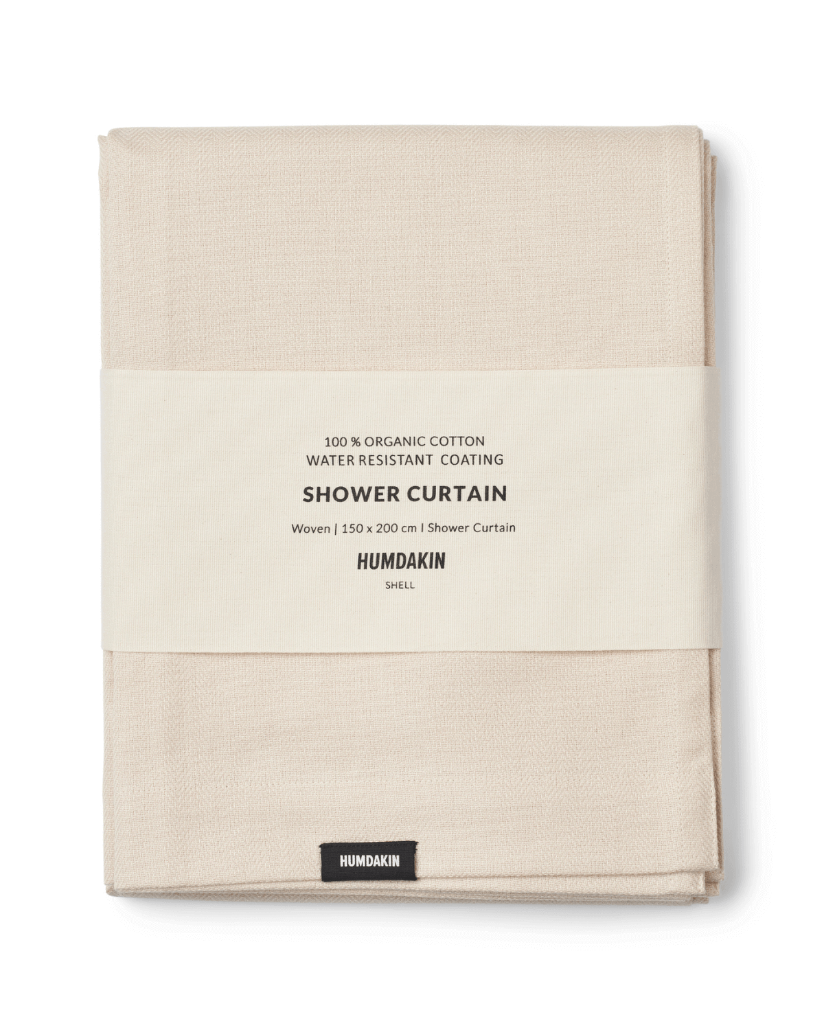 Badeforhæng, lys beige, shell, humdakin