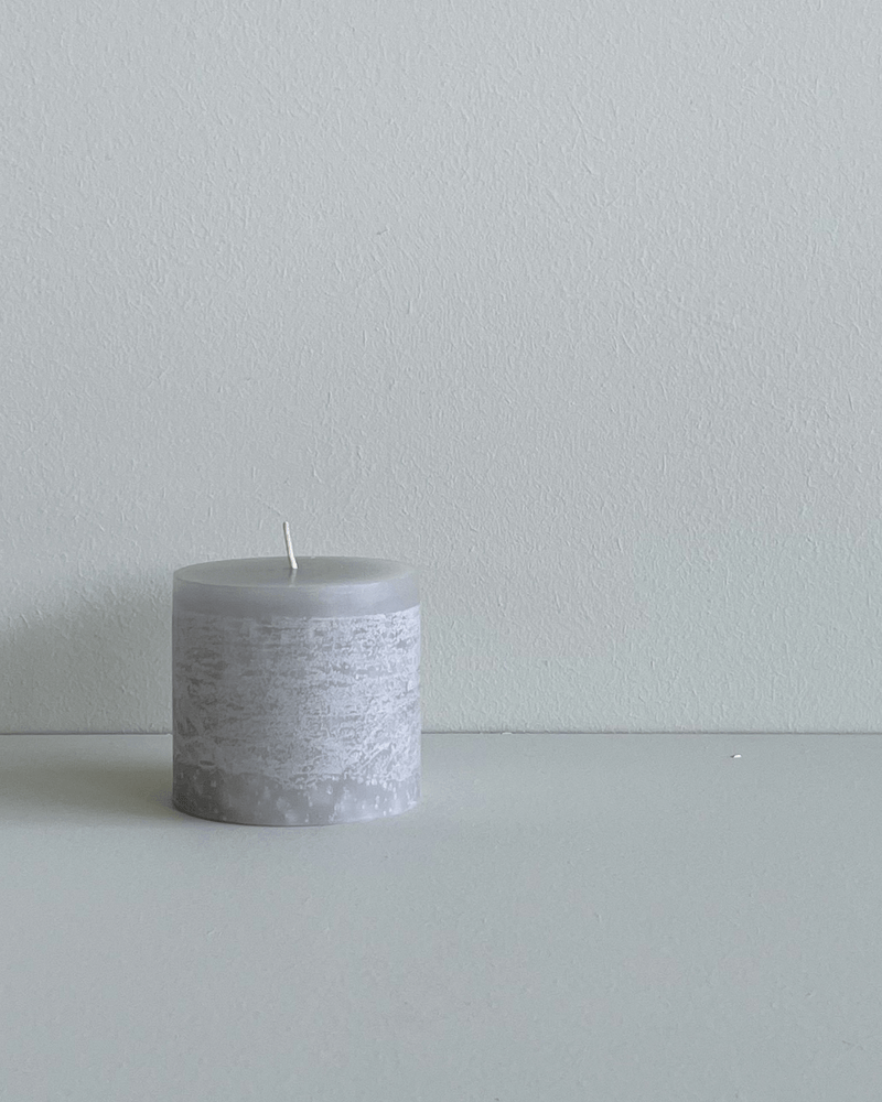 Bloklys, light grey, 7,5 cm, Vance Kitira, lysegrå