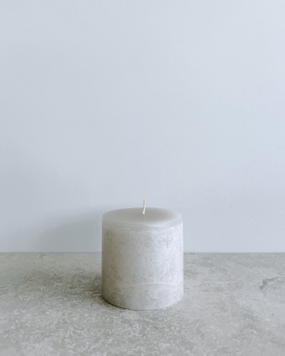 Bloklys, 7,5x8cm, Smokey Grey, Varm grå, Vance Kitira