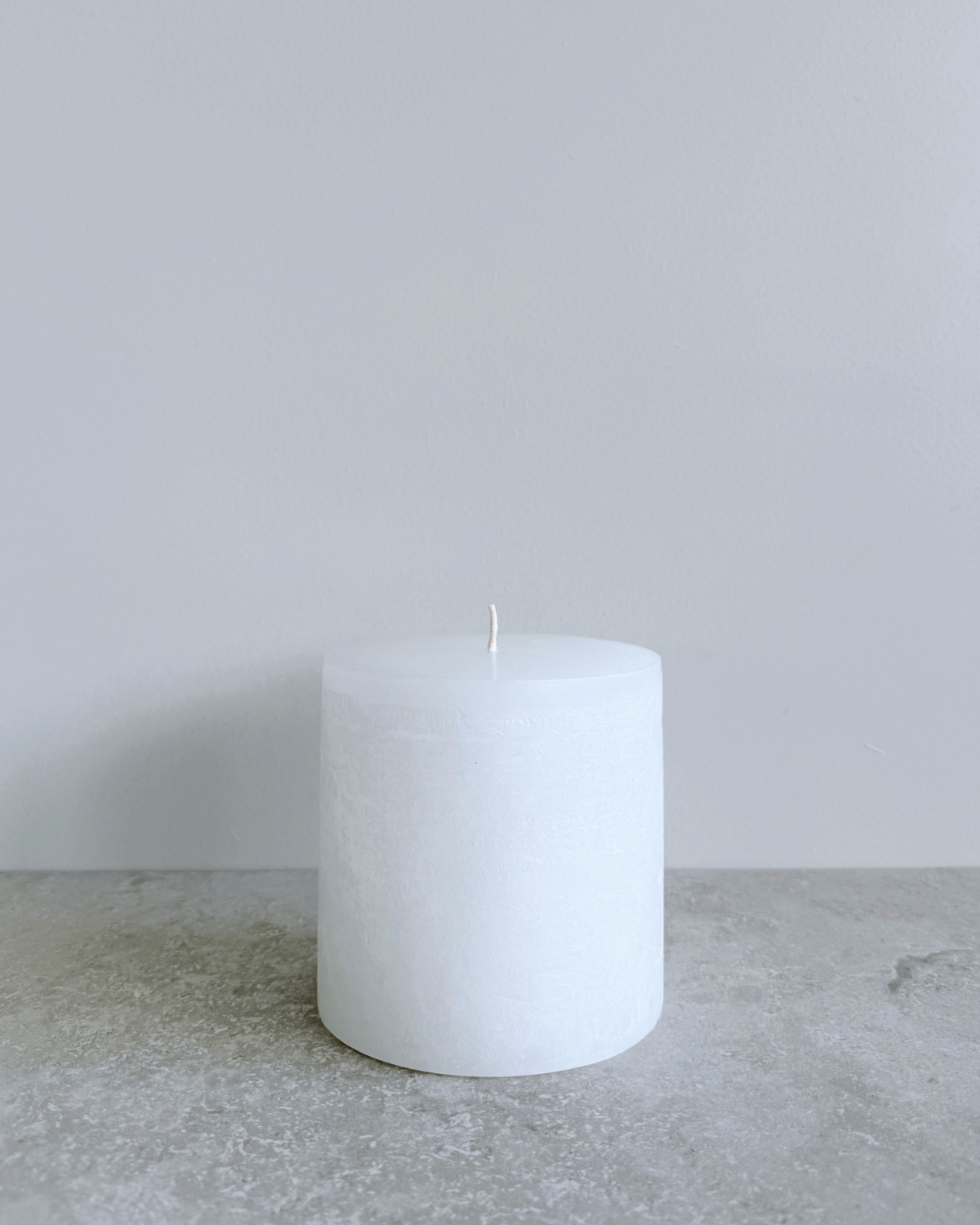 Bloklys, Snow White, 10,5x10cm, Hvid, Rustik