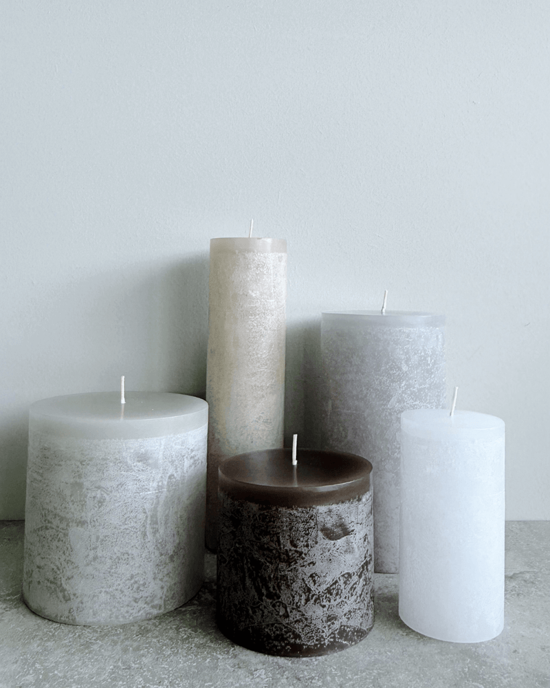 Bloklys, Taupe, 7,5x8cm, Brun, farveudvalg