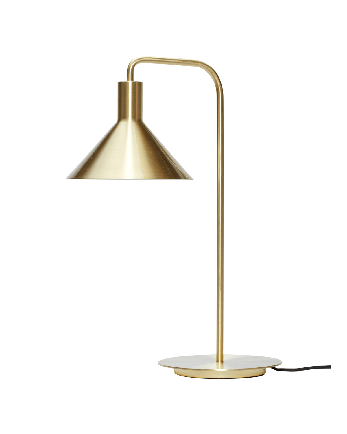 Bordlampe, Solo, Messingfarvet, Hübsch