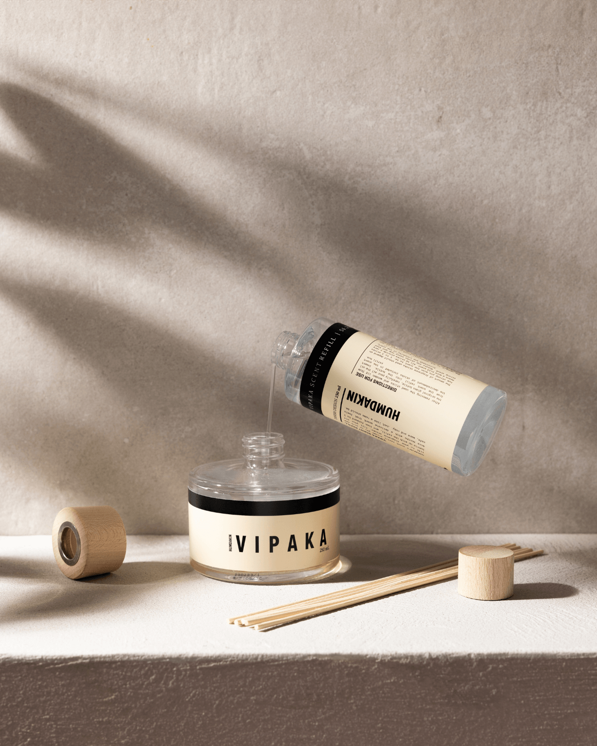 Vipaka, refill, Humdakin, duftpinde, 250 ml, genopfyldning