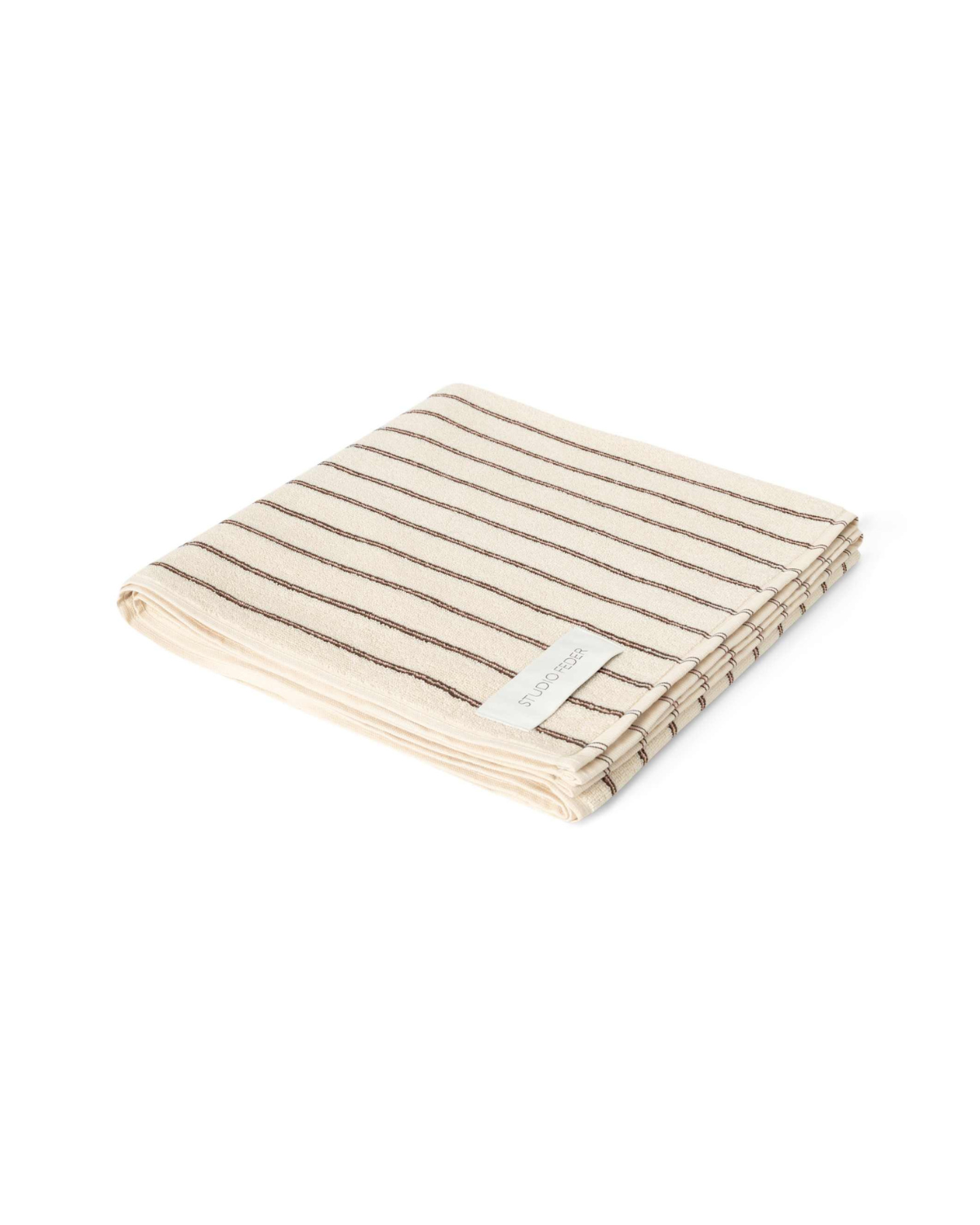 Håndkæde, Brown rain, Studio Feder, stribet, Gots, Økologisk bomuld