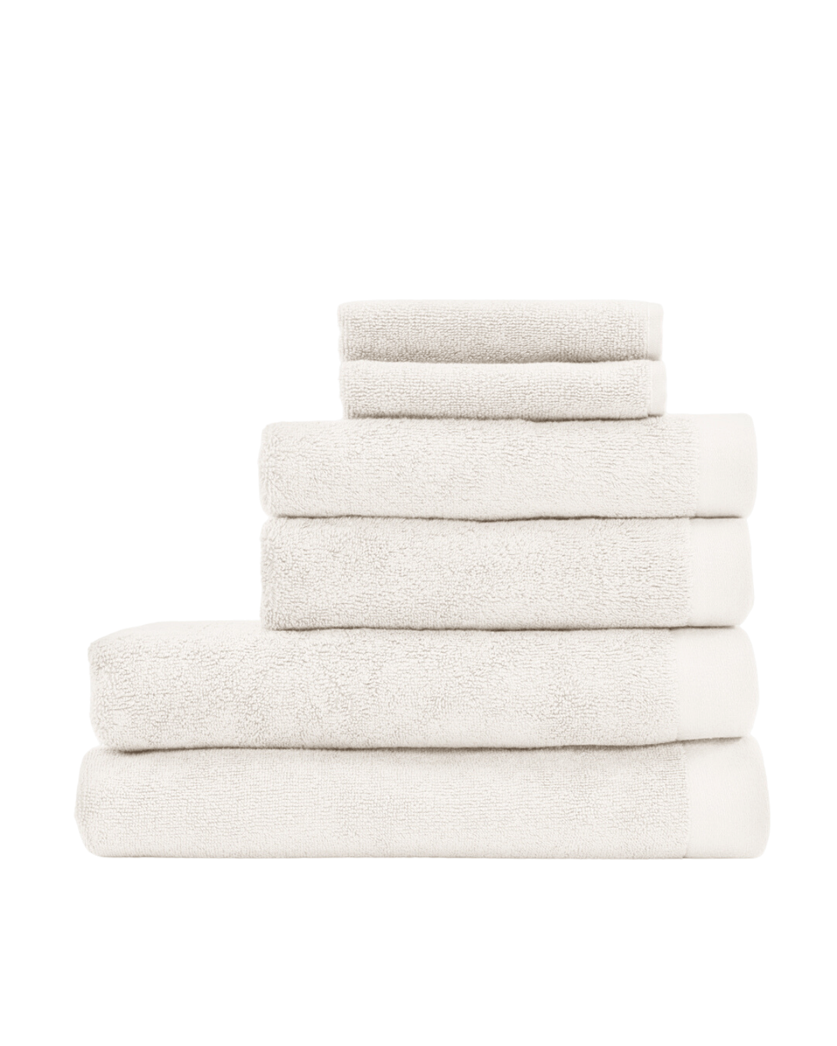 Håndklæde, Frotté, Hvid, flere størrelser, Sekan