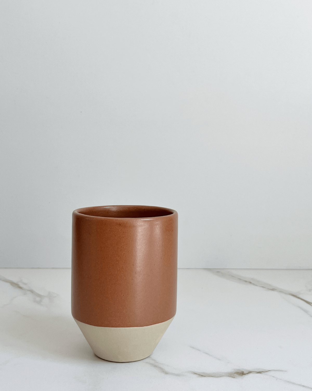 Kop, Brun, Amber, Håndlavet keramik, May Studio