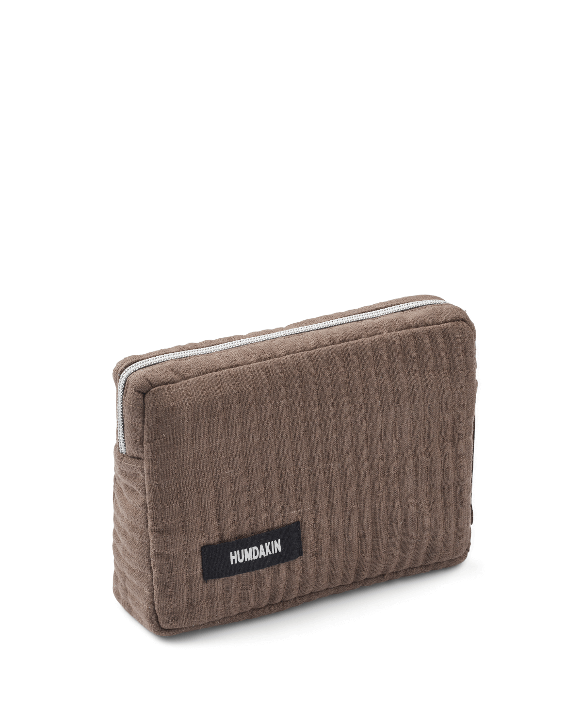 Kosmetikpung, makeuptaske, hør, brun, Humdakin