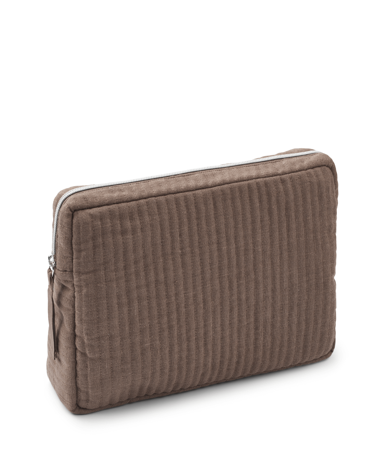 Toilettaske, kosmetiktaske, hør, brun, Humdakin