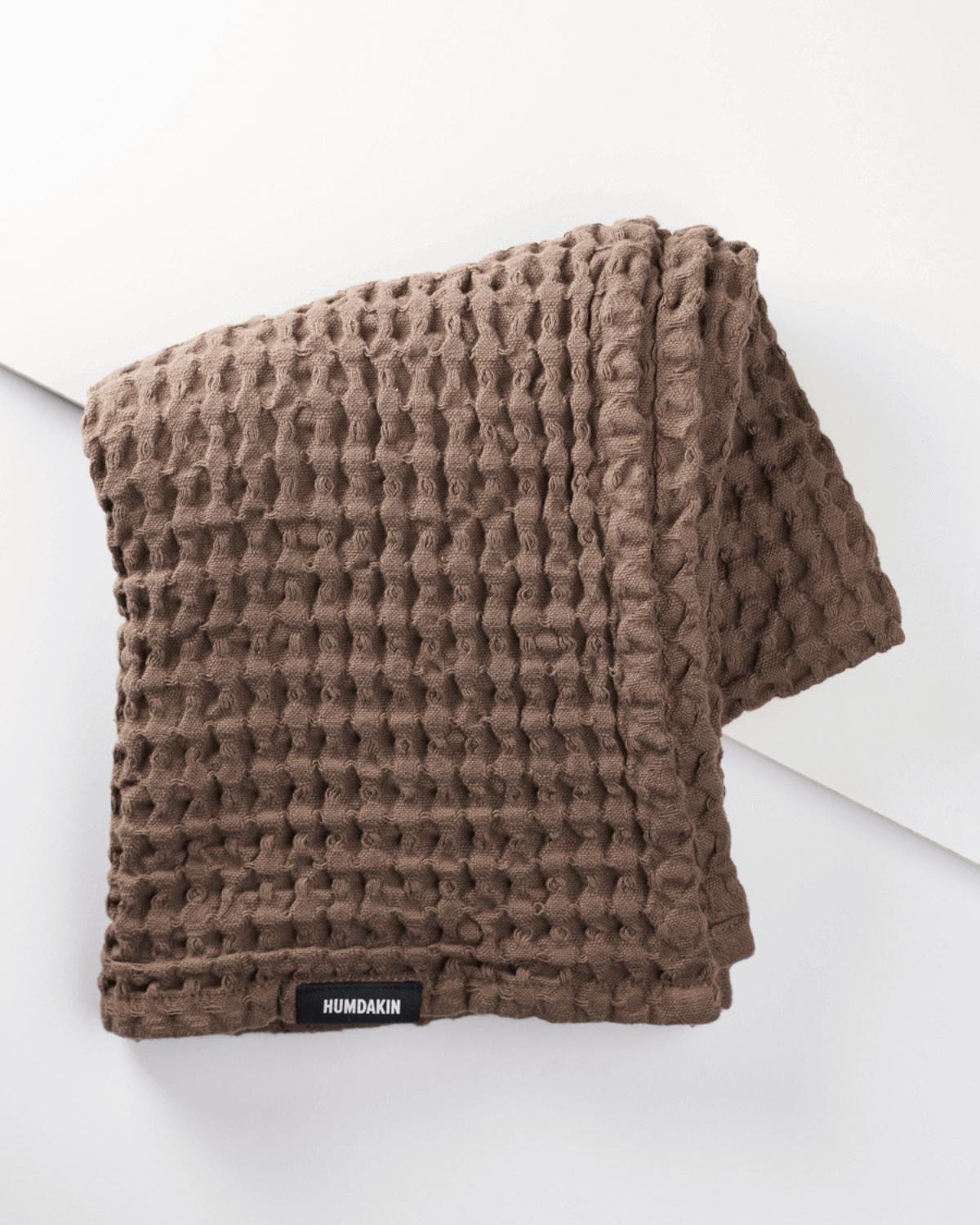 Håndklæde, vaflet, brunt, Humdakin, waldorf