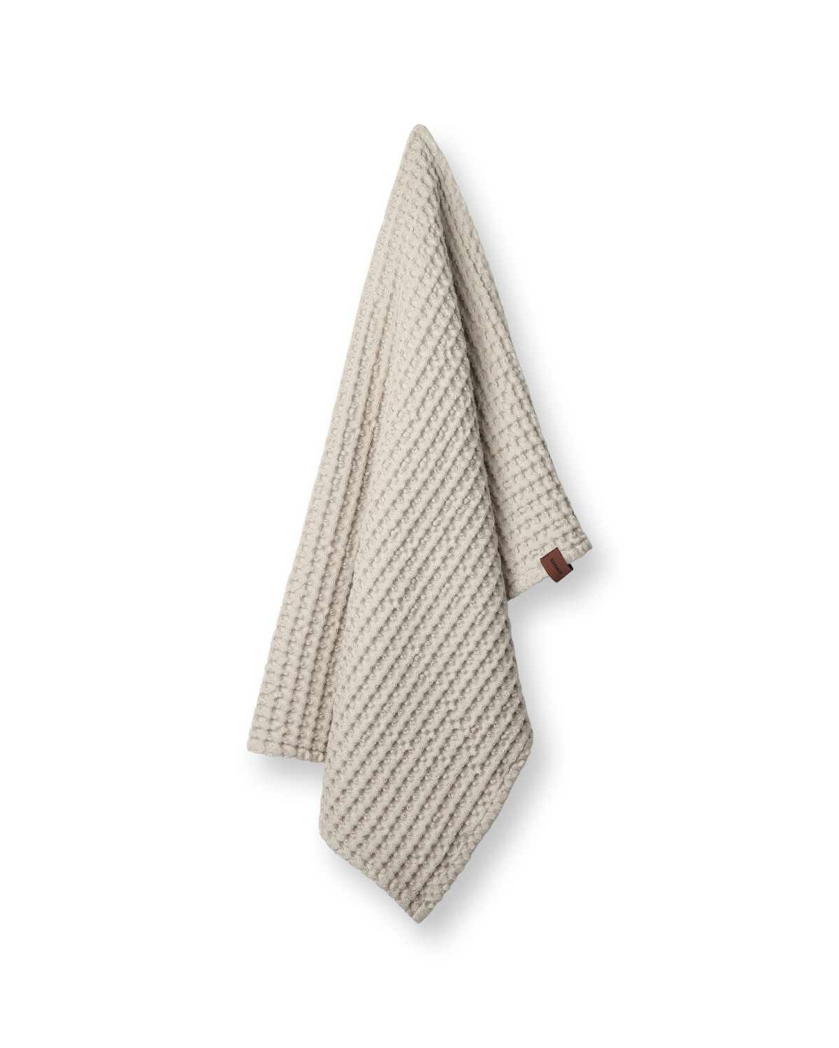 Håndklæde, vaflet, light stone, beige, sandfarvet, Økologisk bomuld, Humdakin