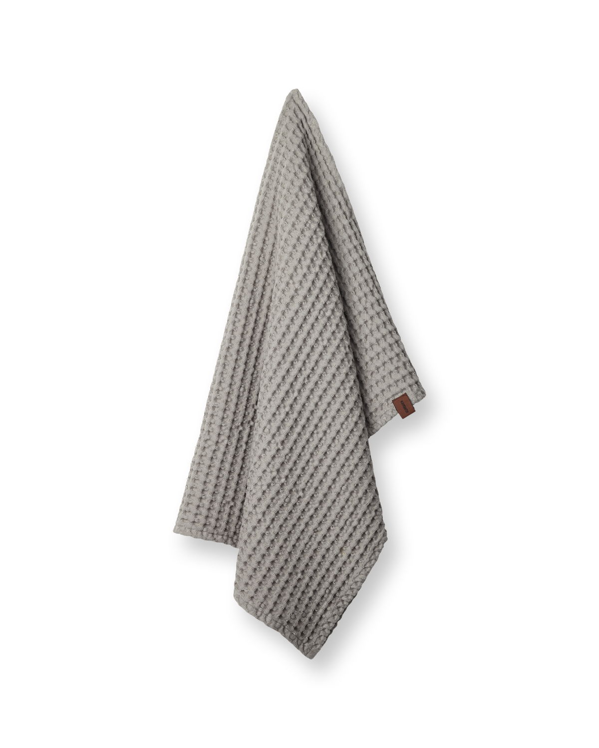 Håndklæde, vaflet, grå, stone, økologisk bomuld, Humdakin
