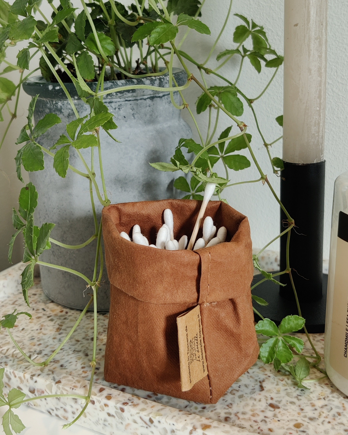 Paper Bag, X-Small, Cuoio