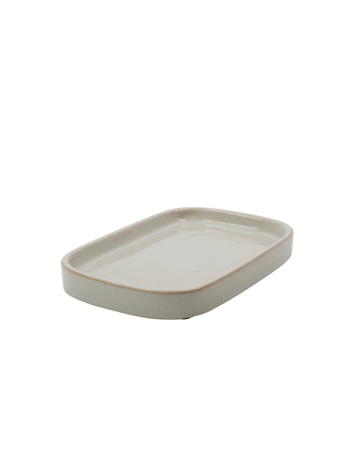 Keramik bakke i stentøj med grå glasur fra Meraki