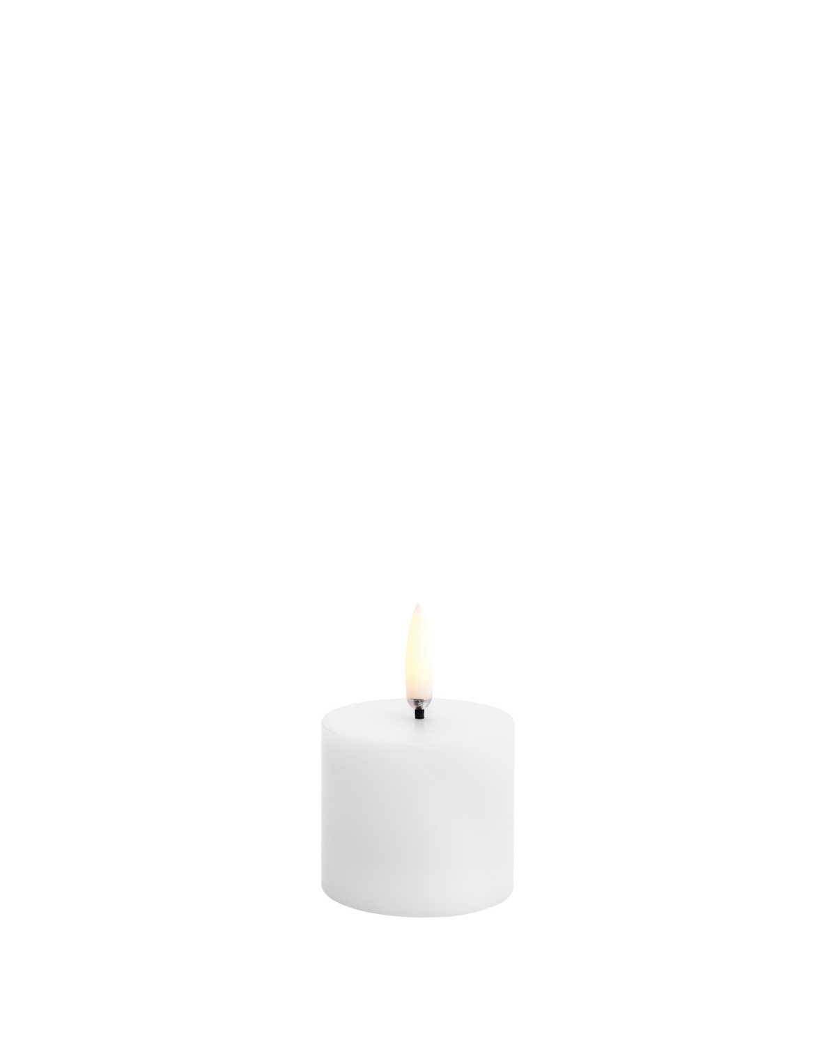 Bloklys LED, Nordic White, 5x4,5 cm - Uyuni, smooth