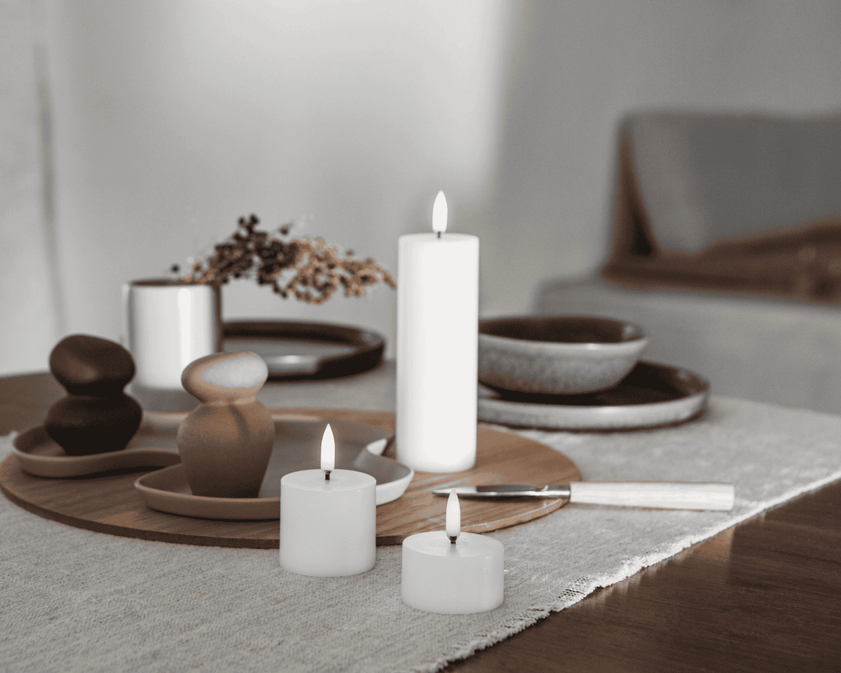 Bloklys LED, Nordic White, Uyuni, bord,