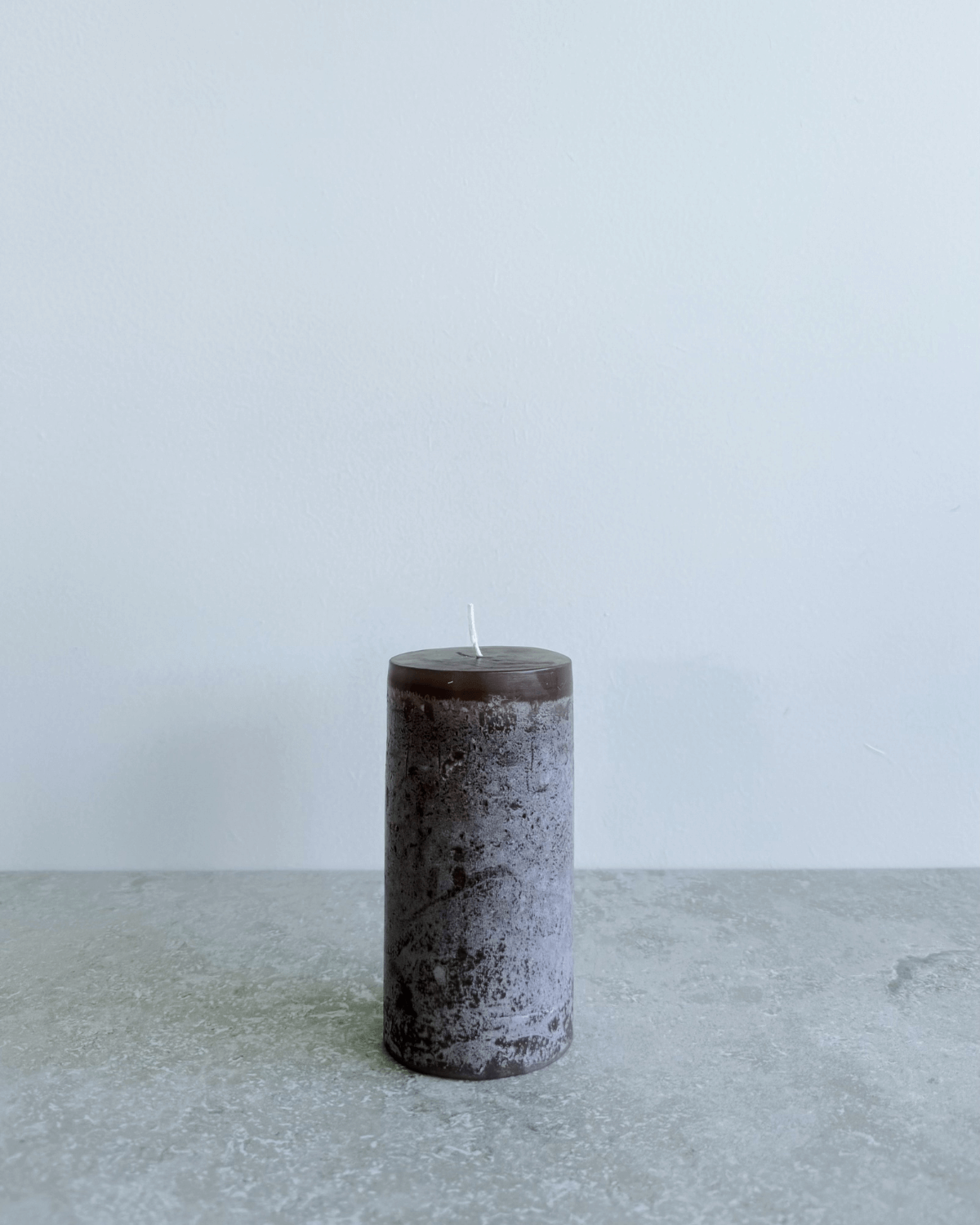 Bloklys, Taupe, Brun, 10x5cm, Paraffin, Allergivenligt, Vance Kitira