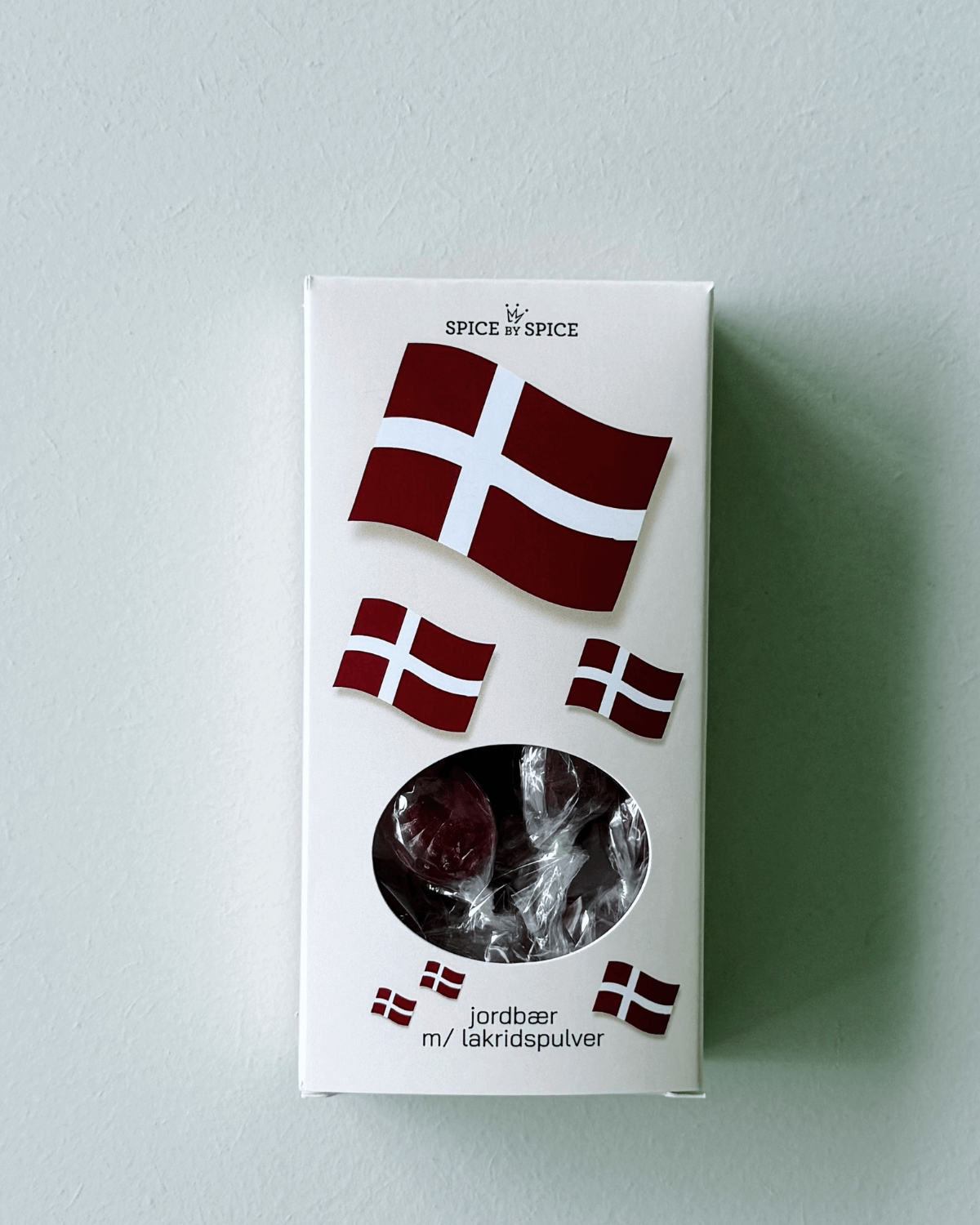 Røde jordbærbolsher med lakridspulver, stærk lakrids, Spice by Spice