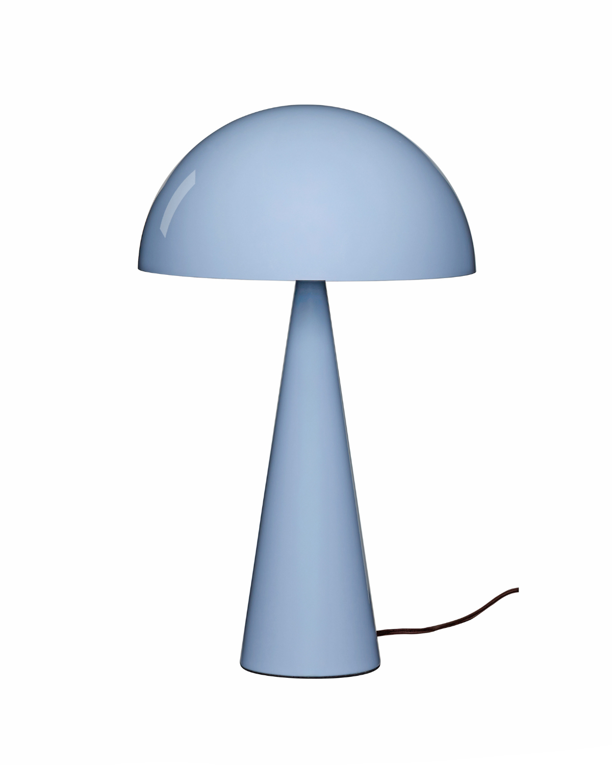 lyseblå høj bordlampe mush fra danske Hubsch til det stilfulde hjem