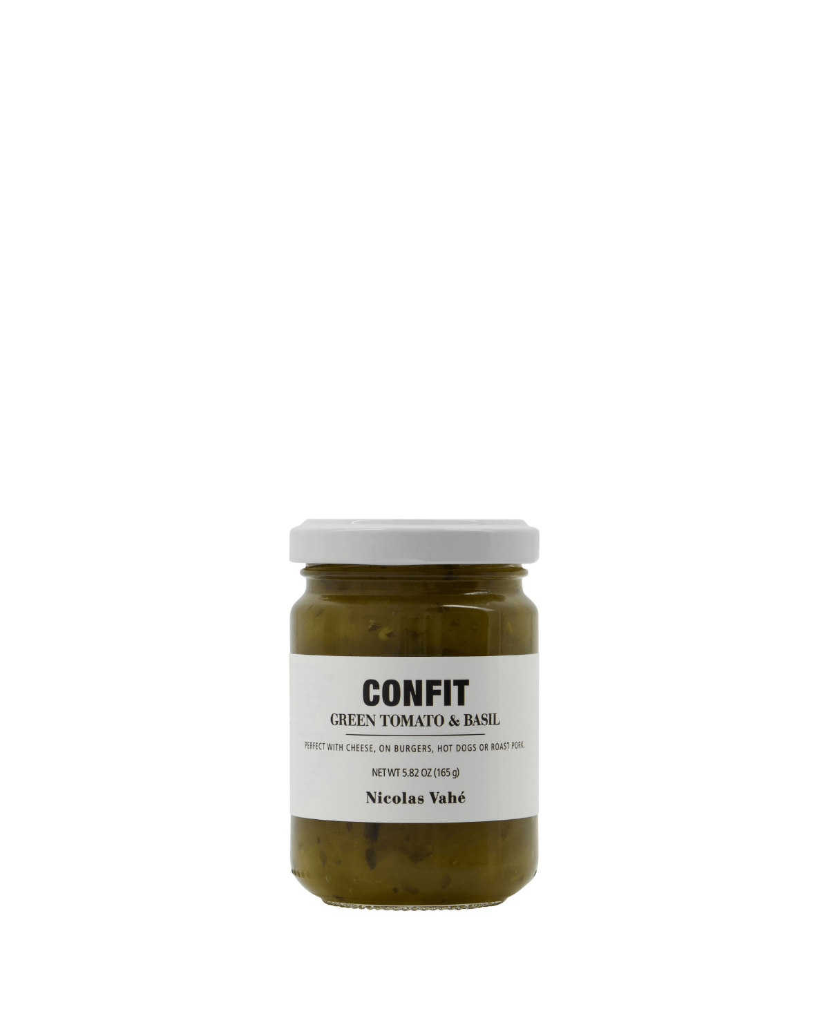 Confit, Grønne tomater & basilikum, 165g