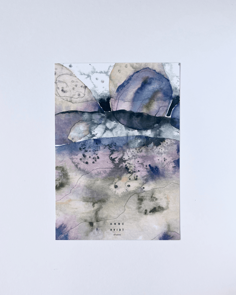 kunst kort, A5, artcard, abstrakt kunst
