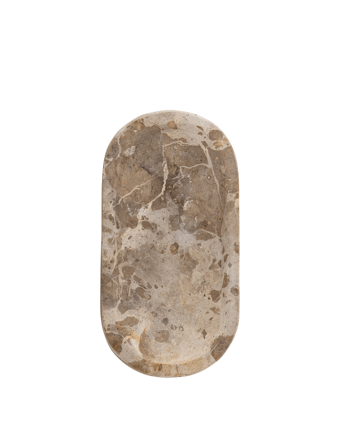 Dekorativ marmorbakke Shao Bloomingville, eksklusivt naturmønster og nordisk indretningstilbehør