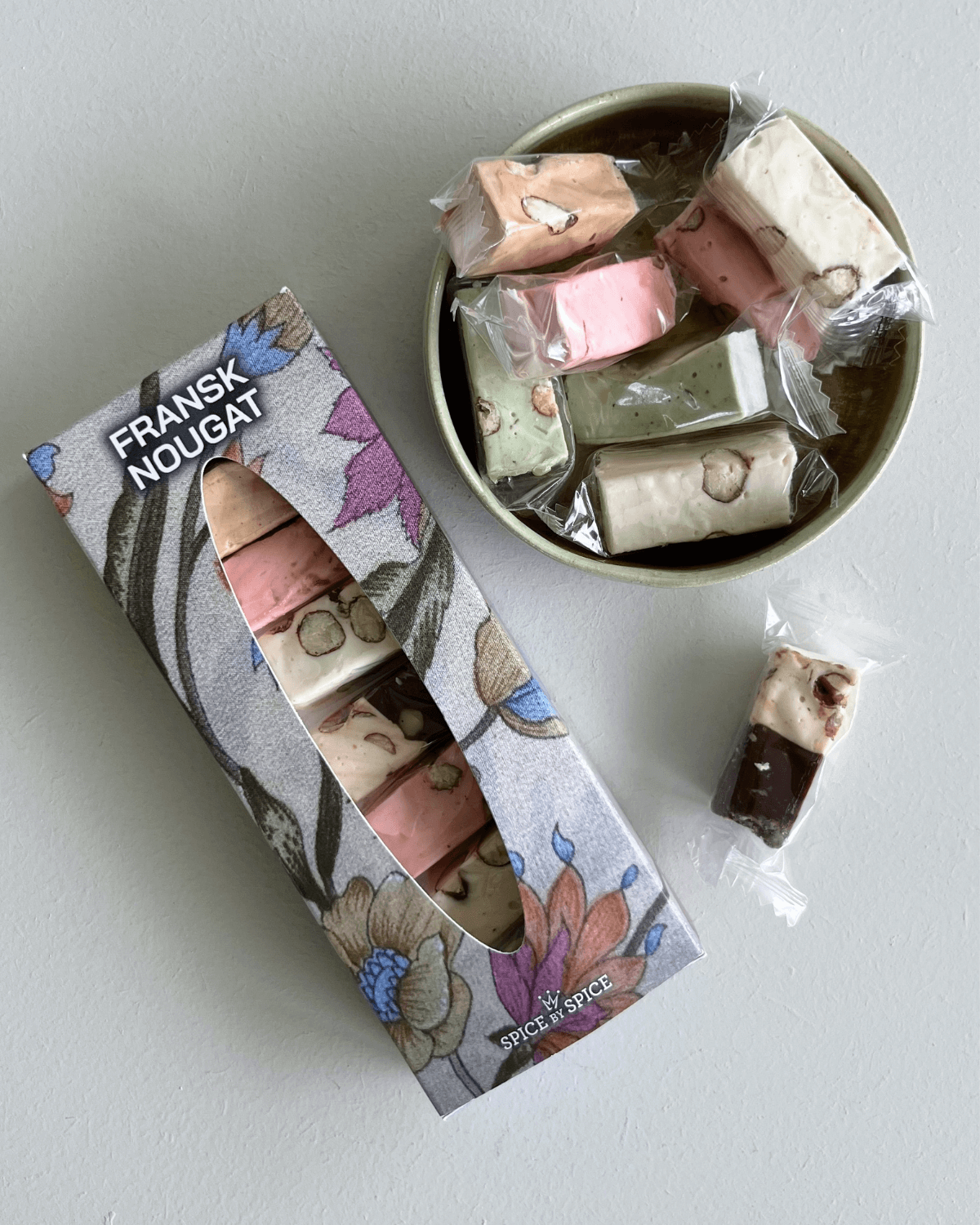 Fransk nougat, fransknougat med smag, spice by spice