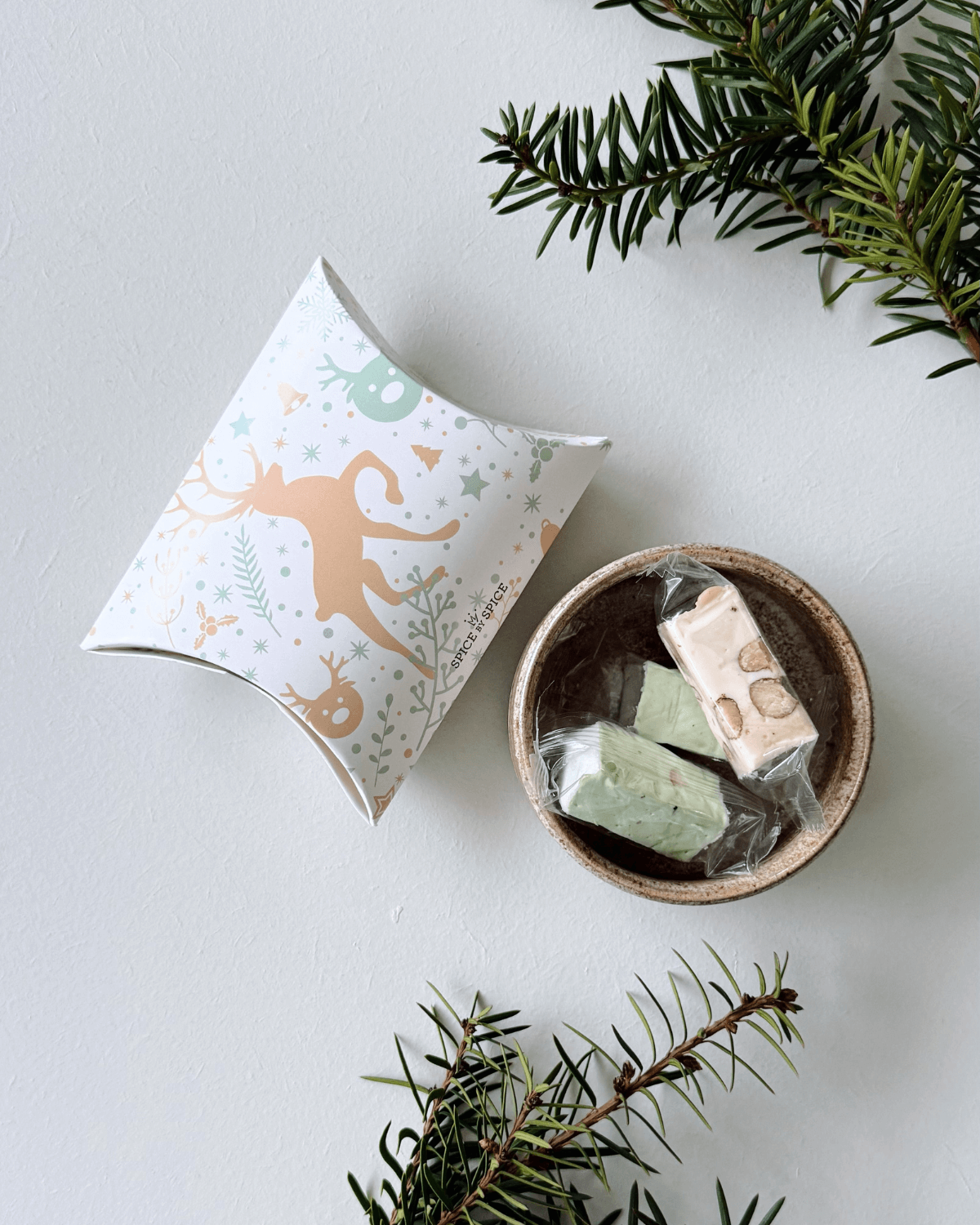 Fransk nougat i sød julegaveæske, spice by spice, 35 gram