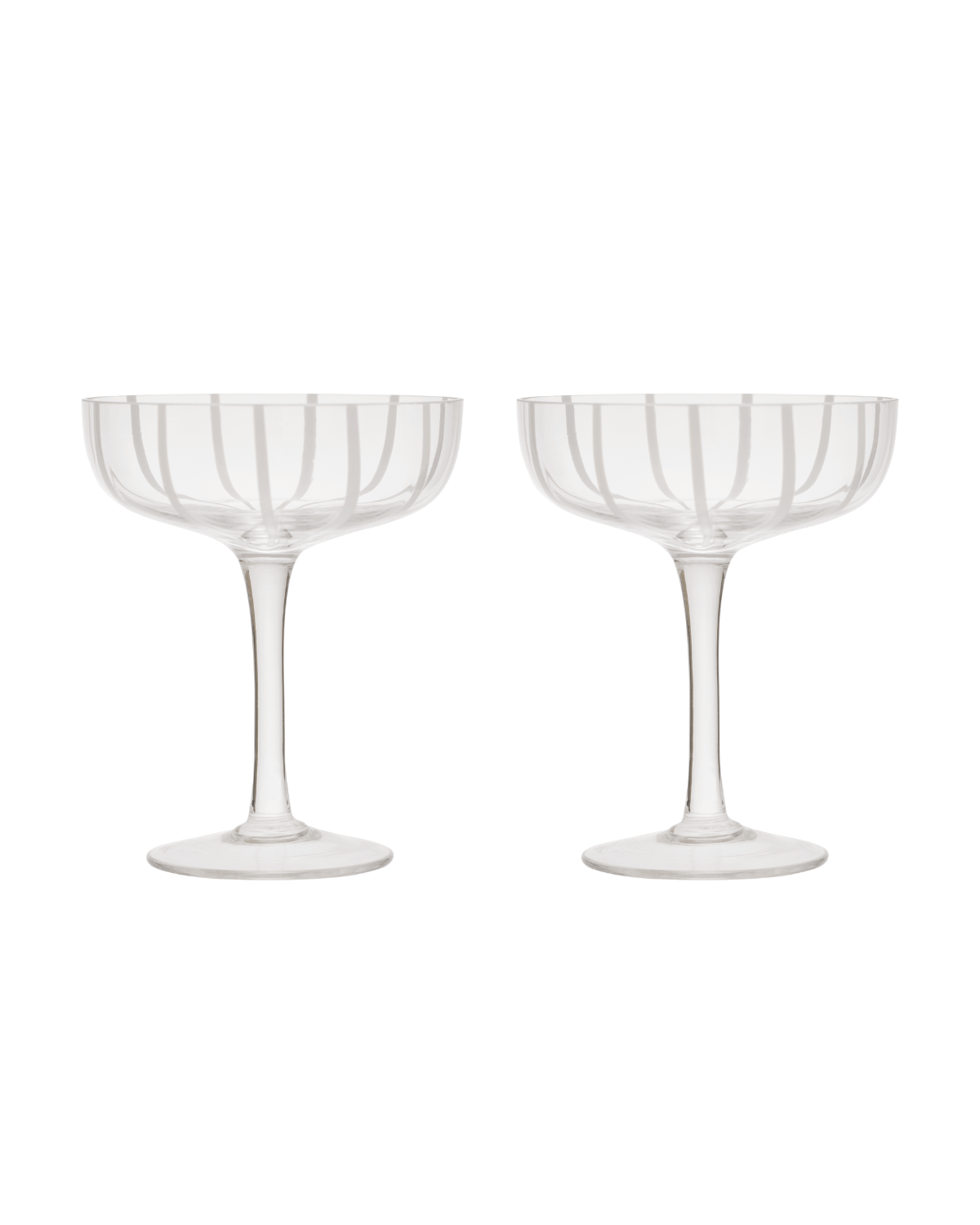 Glas, cocktailglas, Mizu Coupe, Klar, OYOY Living Design