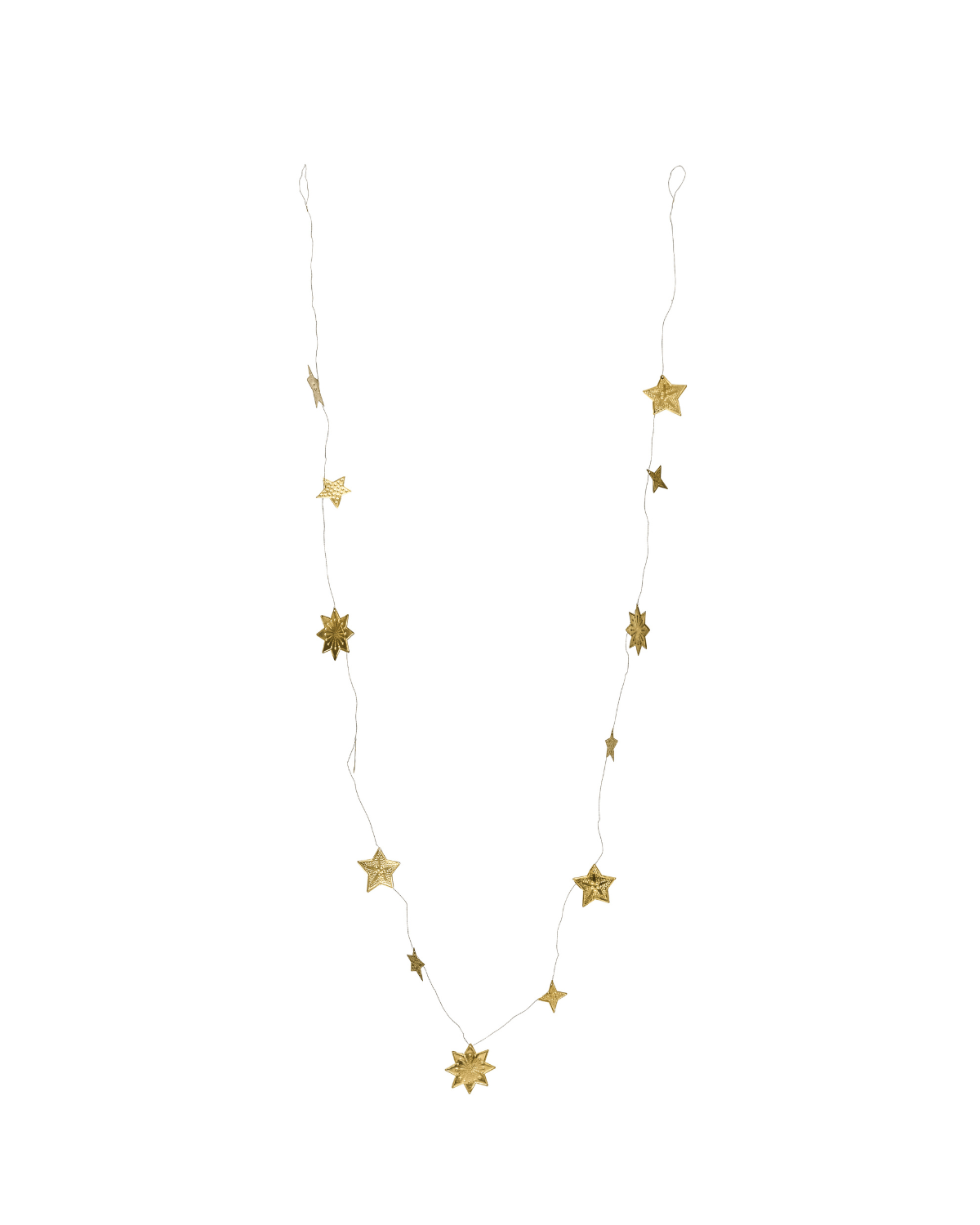 Guirlande, Stars, Antik Messing