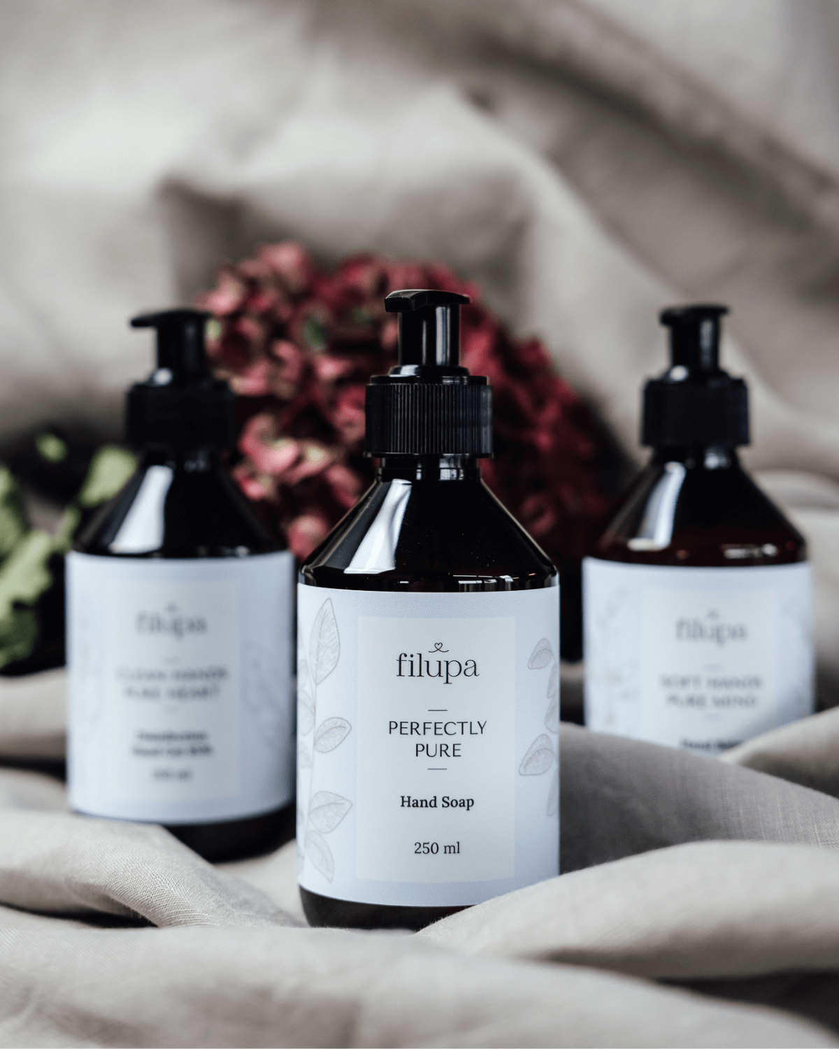 Filupa håndsæbe 250 ml, plejesæbe i stilrent design til badeværelse