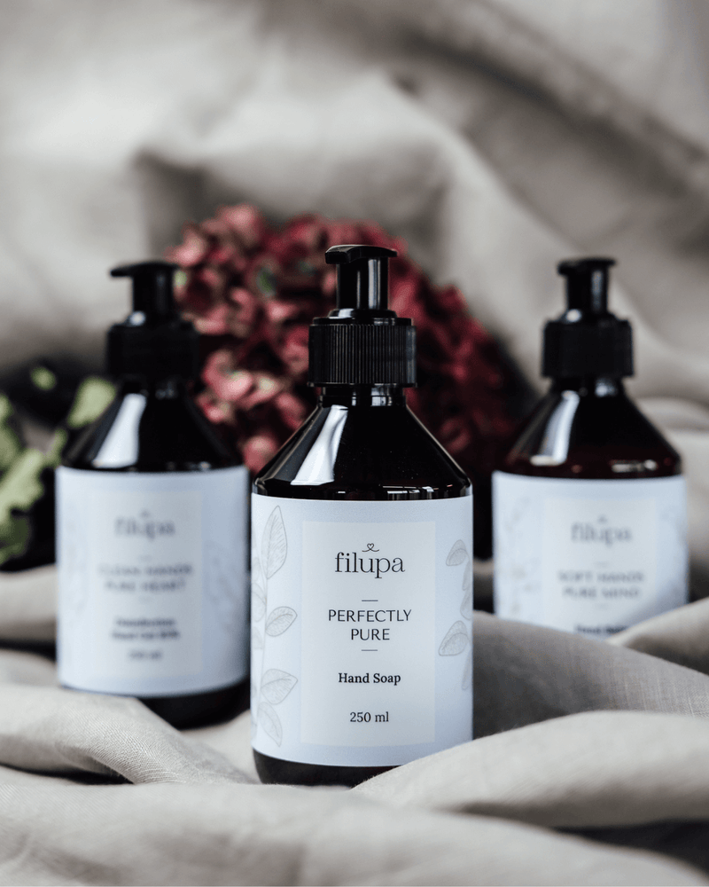 Filupa håndsæbe 250 ml, plejesæbe i stilrent design til badeværelse