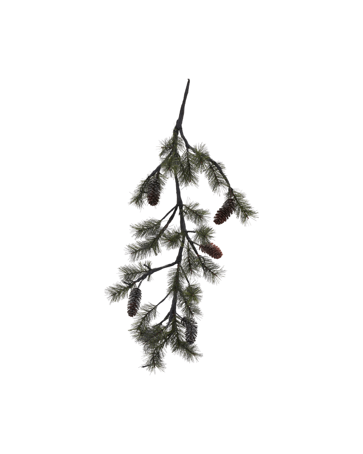 Julegren, house doctor, med lys, med kogler, grangren