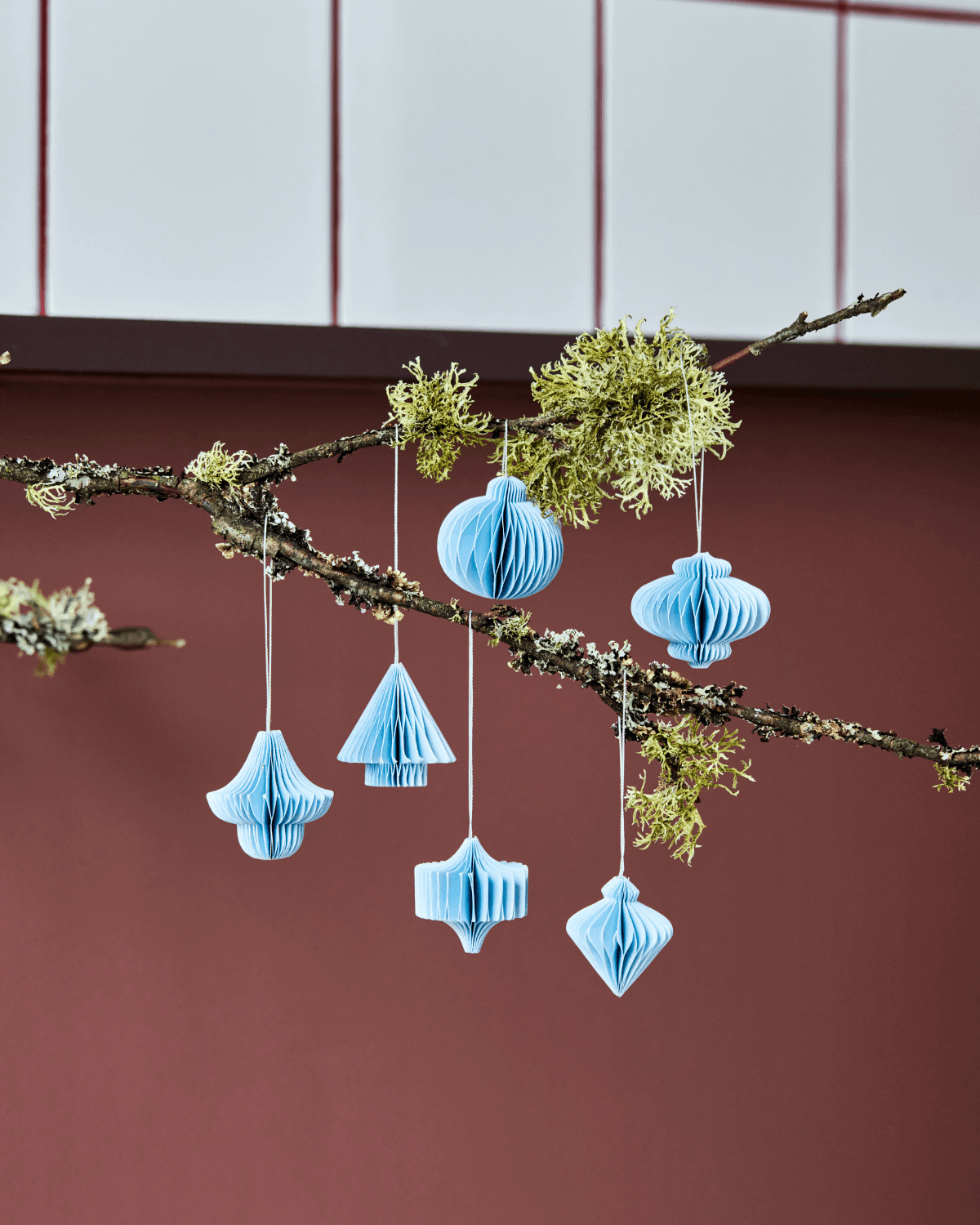 Julepynt, Comb, Lyseblå