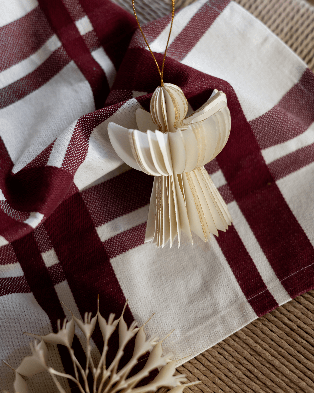 Engel, julepynt, papirpynt,