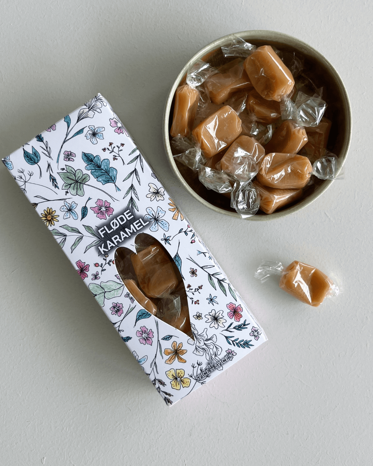 Karameller, flødekaramel, spice by spcie