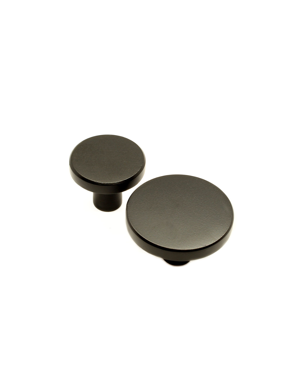 Knage, Dot, Mat sort ø 2,5 cm