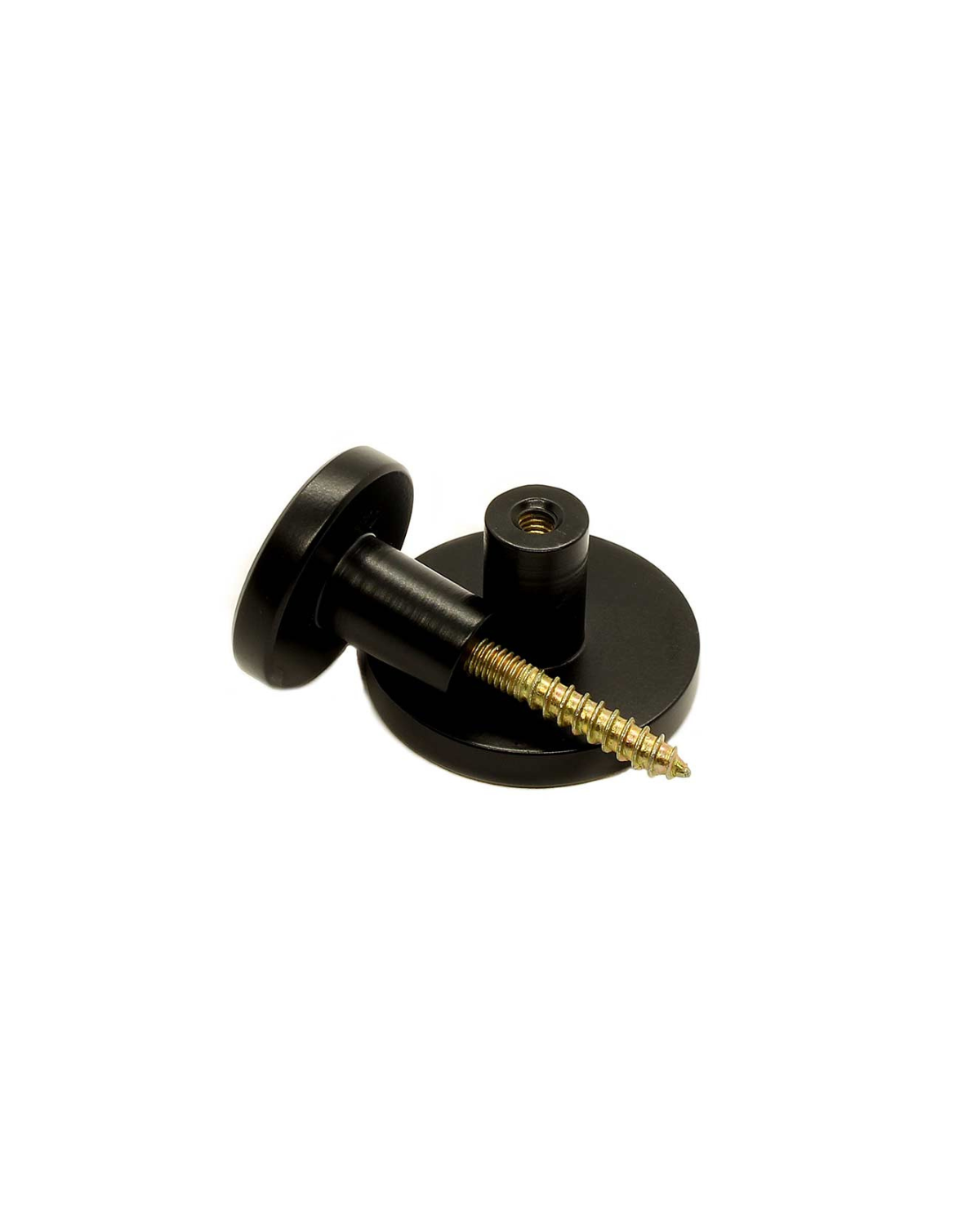 Knage, Dot, Mat sort ø 2,5 cm