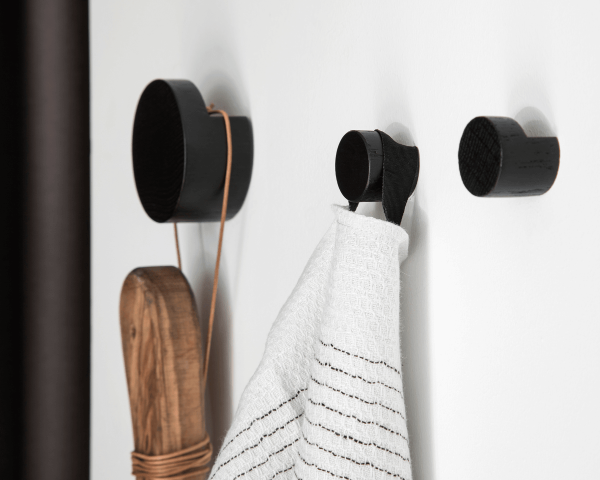 Knage, WoodKnot, sort, badeværelse
