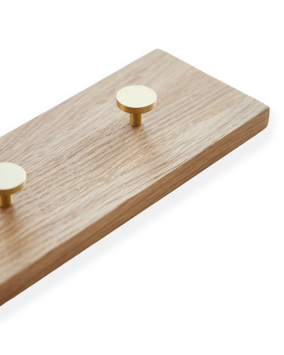 Knagerække, Oak, Messing - 50 cm