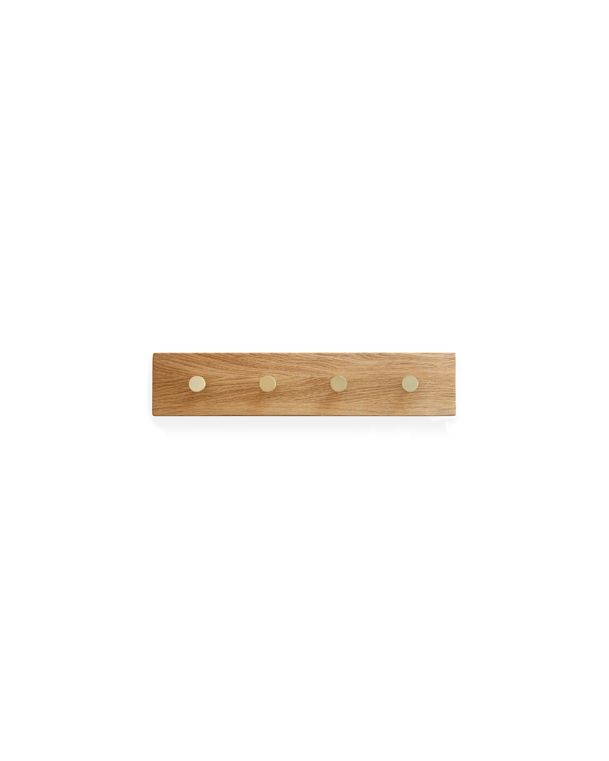 Knagerække, Oak, Messing - 50 cm