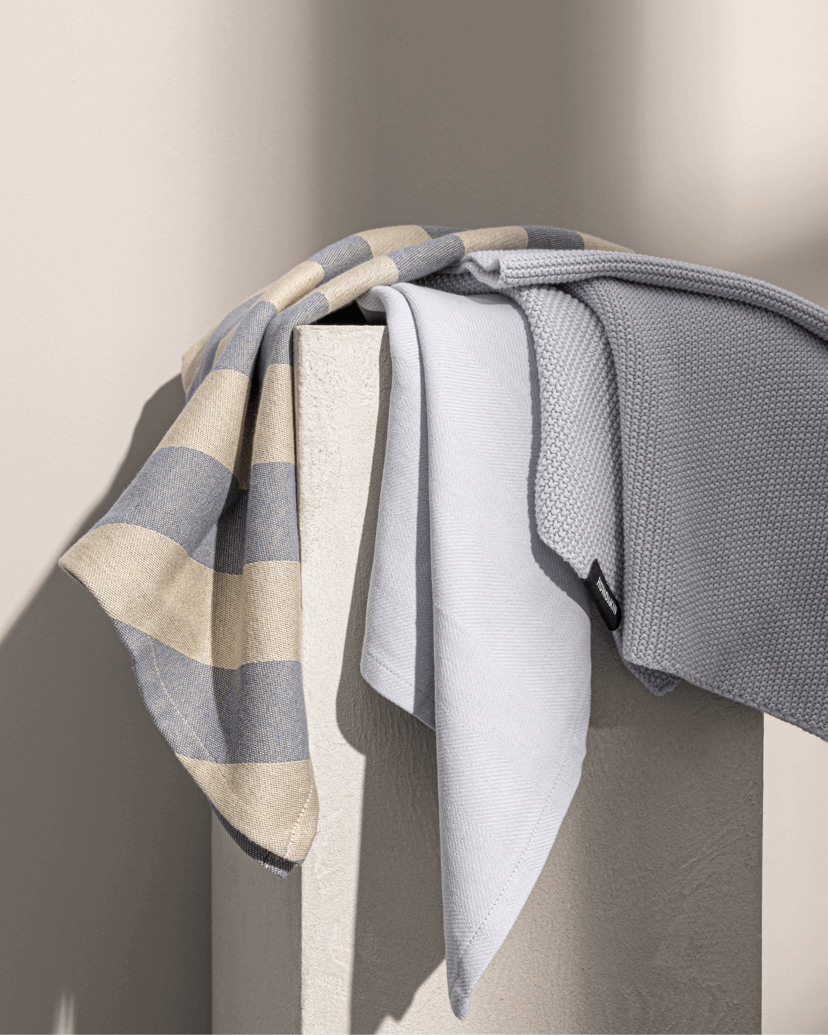 Køkkenhåndklæde, Strikket, Blue Glass