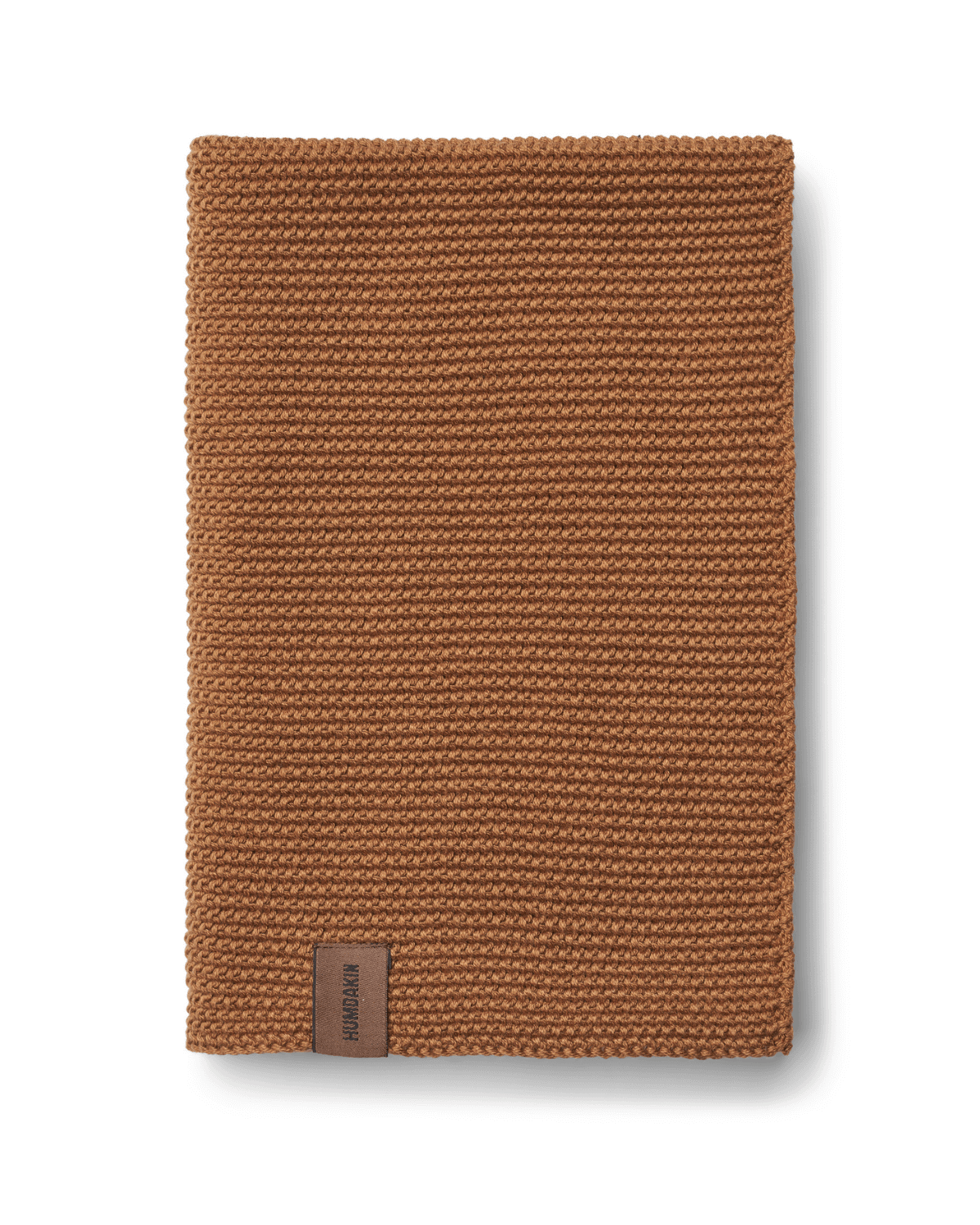 køkkenhåndklæde i strikket bomuld i smuk brun farve