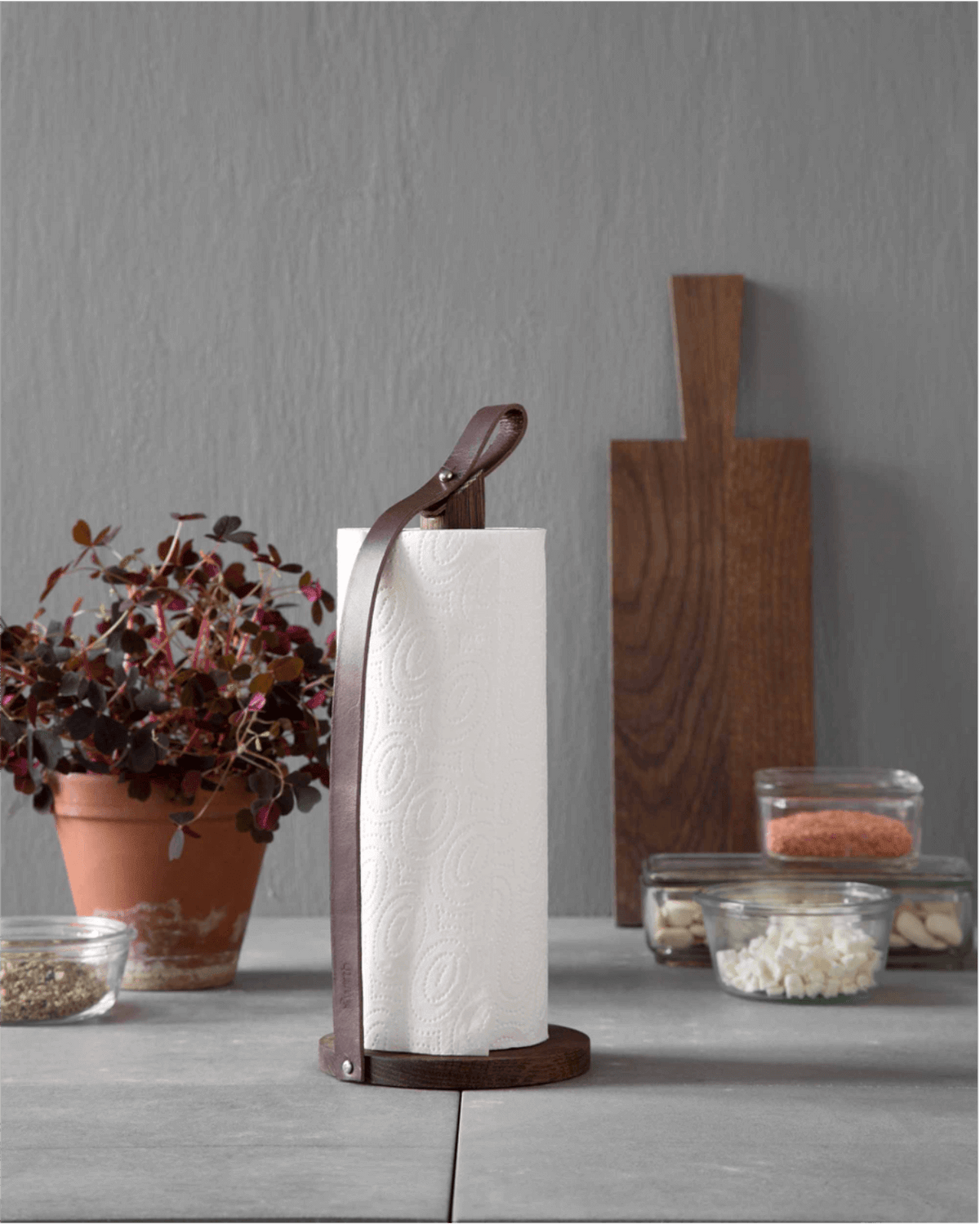 Køkkenrulleholder, Hands On, EKTA, røget eg, køkken