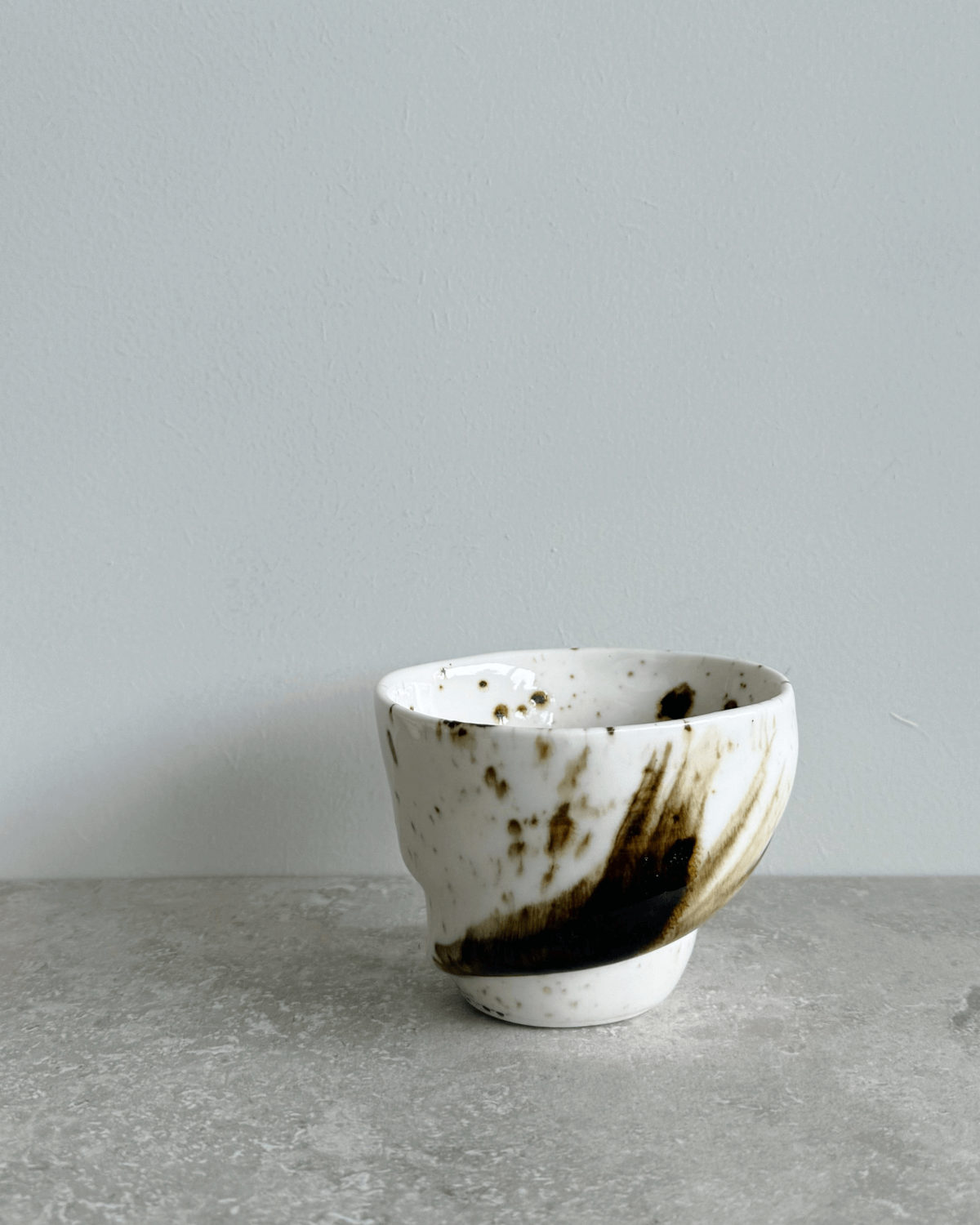 keramik, studio aarhus, kop, sort sol, cappuccino