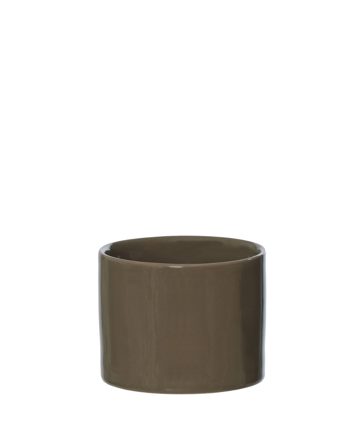 Kop, krukke, taupe, brun, keramik, oohh