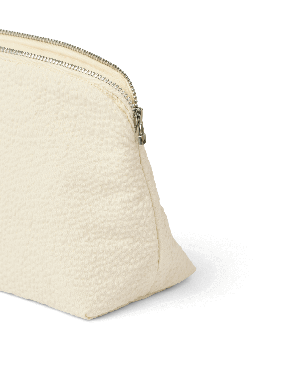 kosmetikpung med lynlås i seersucker kvalitet fra Studio Feder.