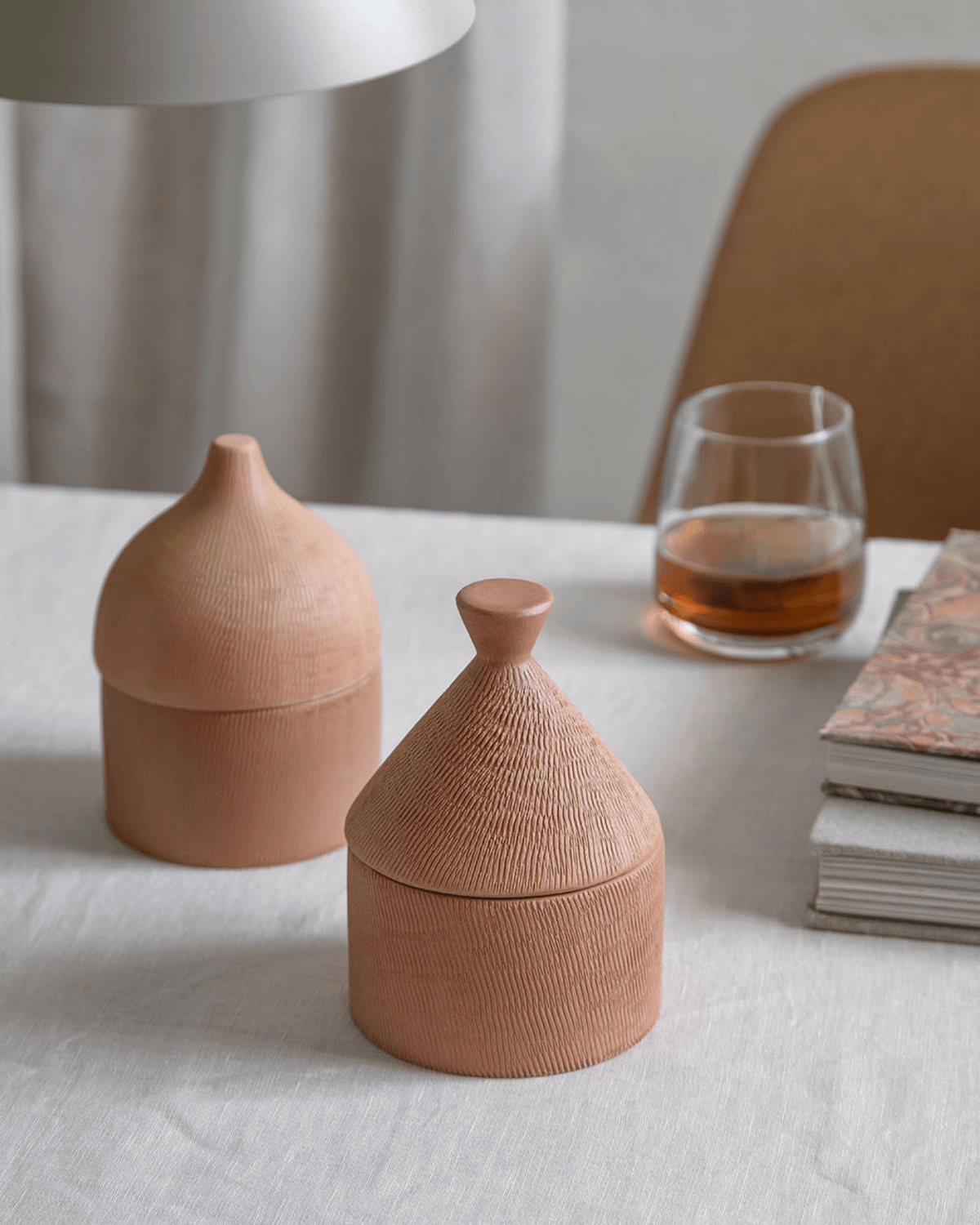 Krukke med låg, Rustic, Keramik