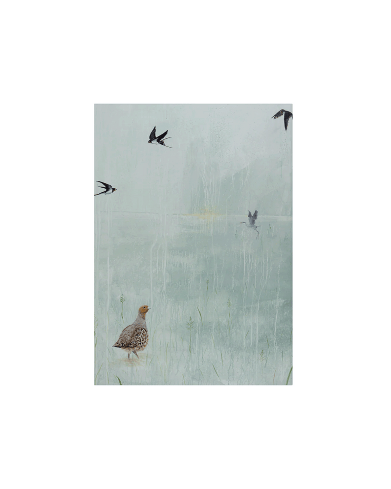 Kunstkort Lykkesholm lavet af Simone Freiheit A5 størrelse