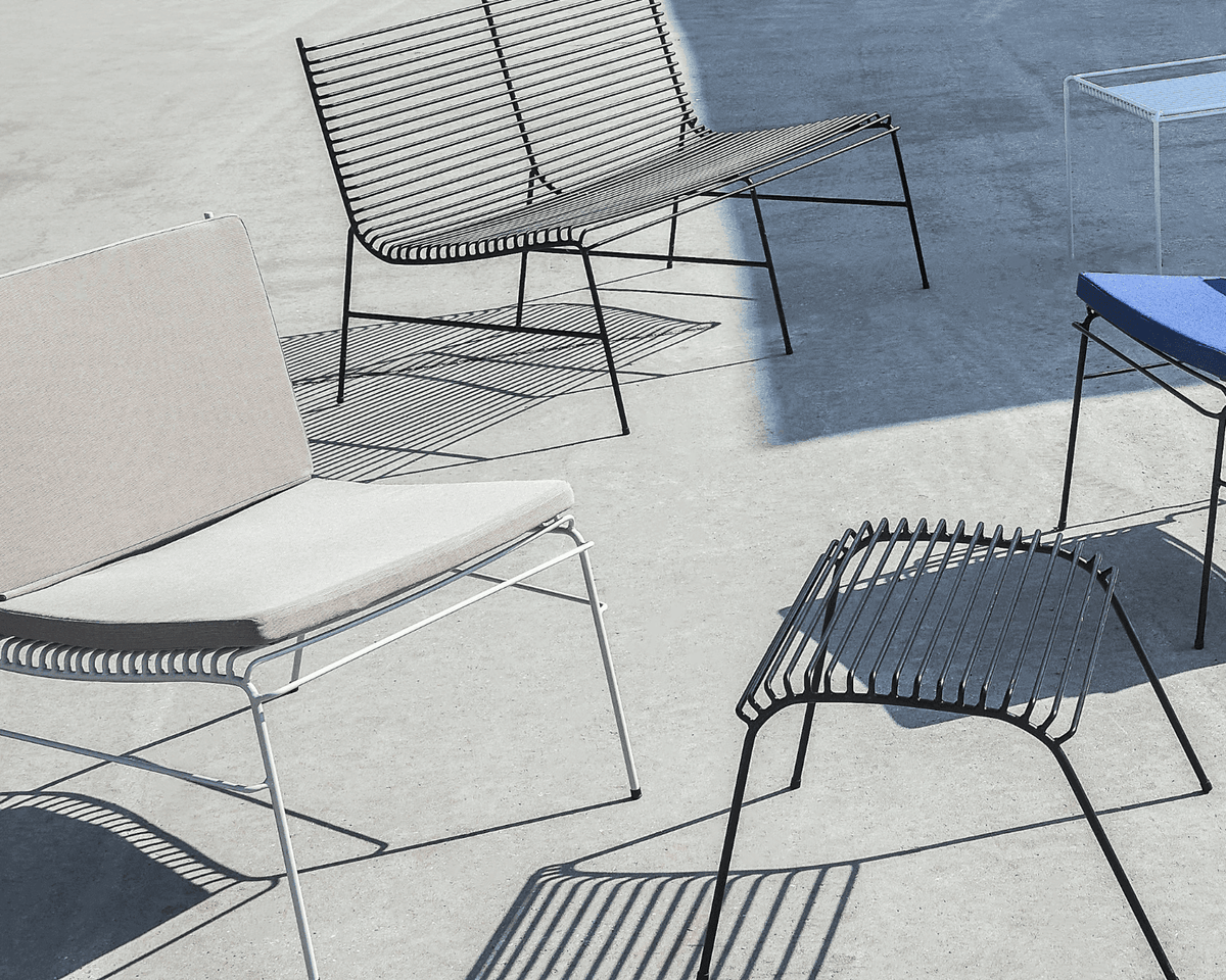 Loungestole til have i stilrent og let design