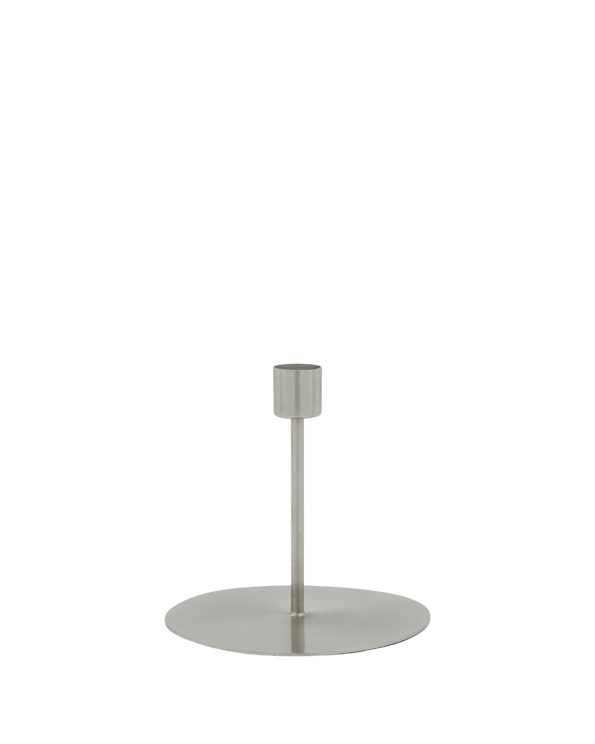 Lysestage Anit i børstet stål 12 cm fra House Doctor